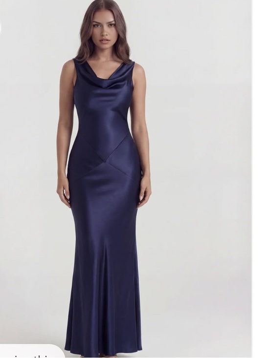 House of CB Dresses & Skirts - House of CB Dress Satin Cowl Neck Maxi Dress Wedding Evening